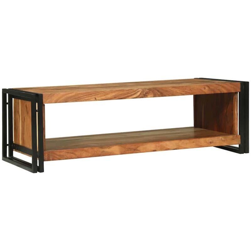 Couchtisch Braun 120 X 50 X 38 Cm Akazie Massivholz Vidaxl