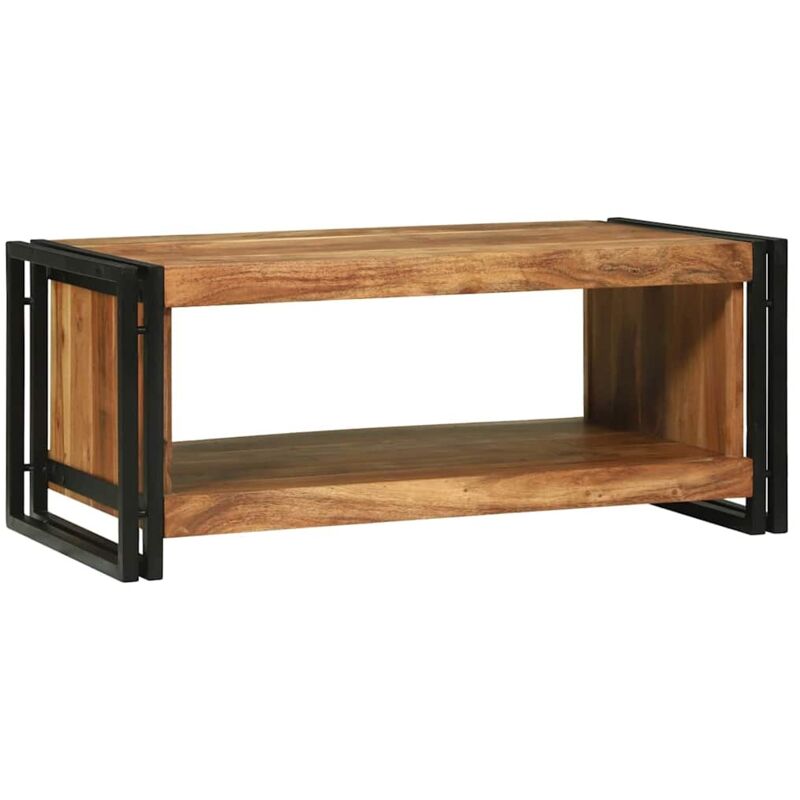 Couchtisch Braun 90 X 50 X 38 Cm Akazie Massivholz Vidaxl