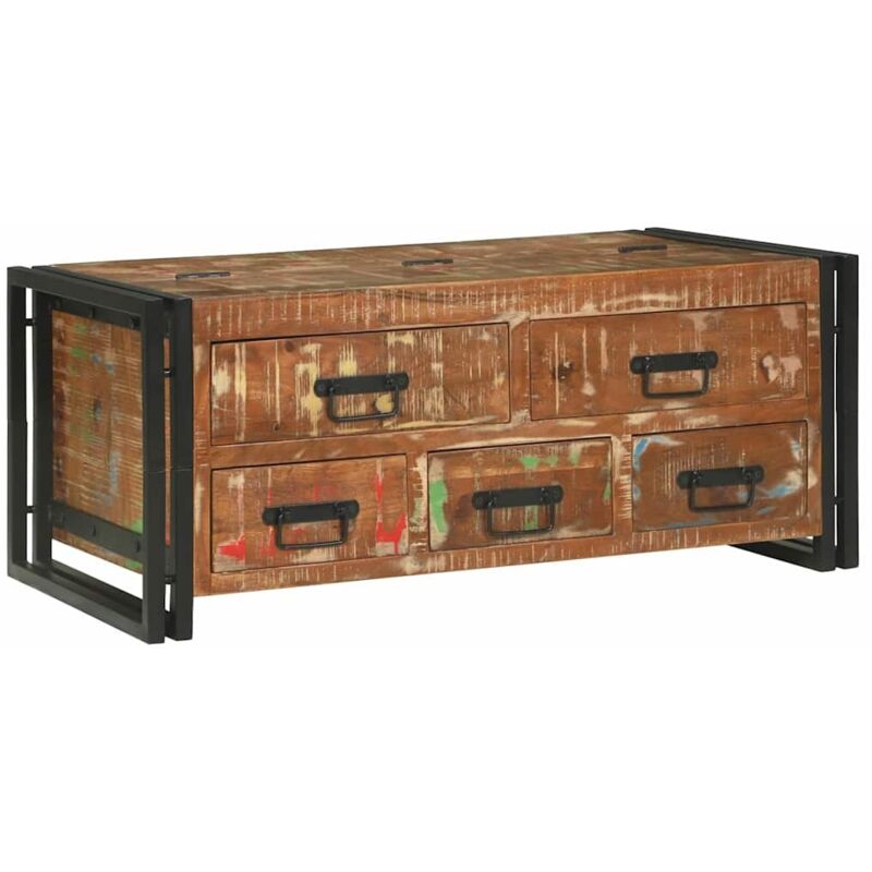Couchtisch Braun 90 X 50 X 38 Cm Recyceltes Massivholz Vidaxl