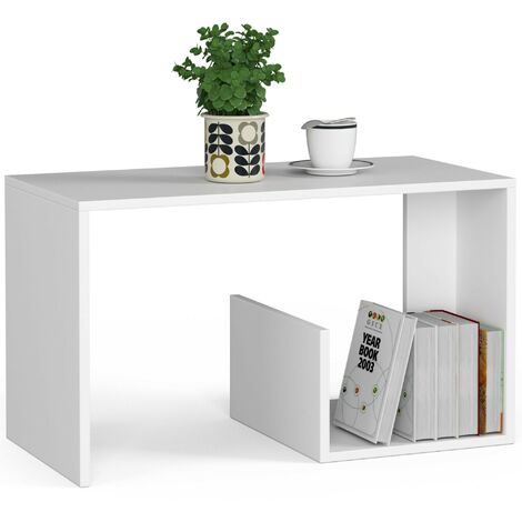 Couchtisch AKORD PAUL Kaffeetisch Weiß 80 cm B80 x H45 x T40 cm