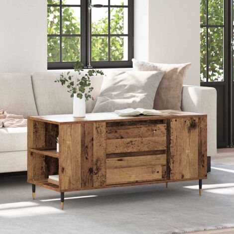Couchtisch Altholz 102 x 44,5 x 50 cm Holzwerkstoff vidaXL