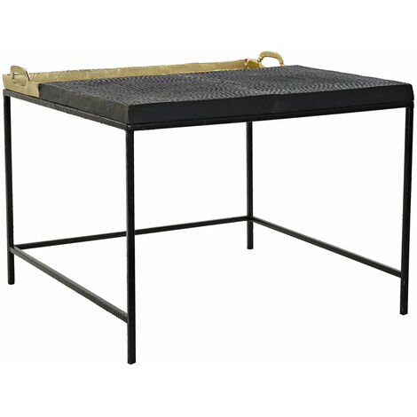 Couchtisch Aluminiumstahl 61x61x49 Aluminium Gold Tablett Stahl mehrfarbige Farbfamilie Niedrige Tische Details Details