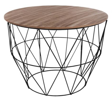Couchtisch Atomic schwarz D 56 cm