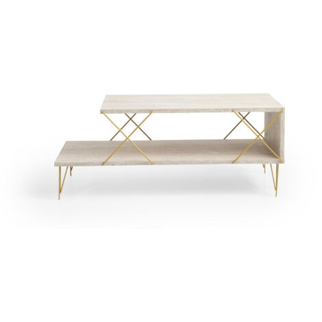 Couchtisch aus Holz "Loire" 100 x 50 x 40 cm - Anthrazit