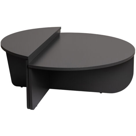 Couchtisch aus Holz "Orion" 90 x 60 x 30 cm - Anthrazit