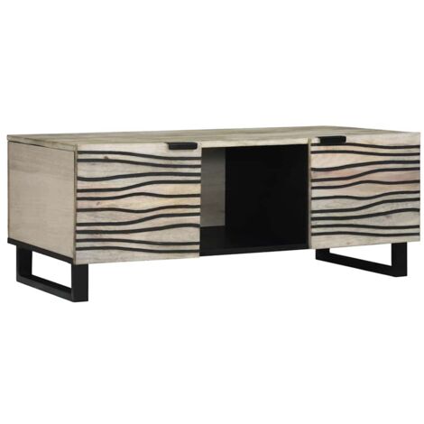 Couchtisch Beige und Schwarz 100 x 54 x 40 cm vidaXL