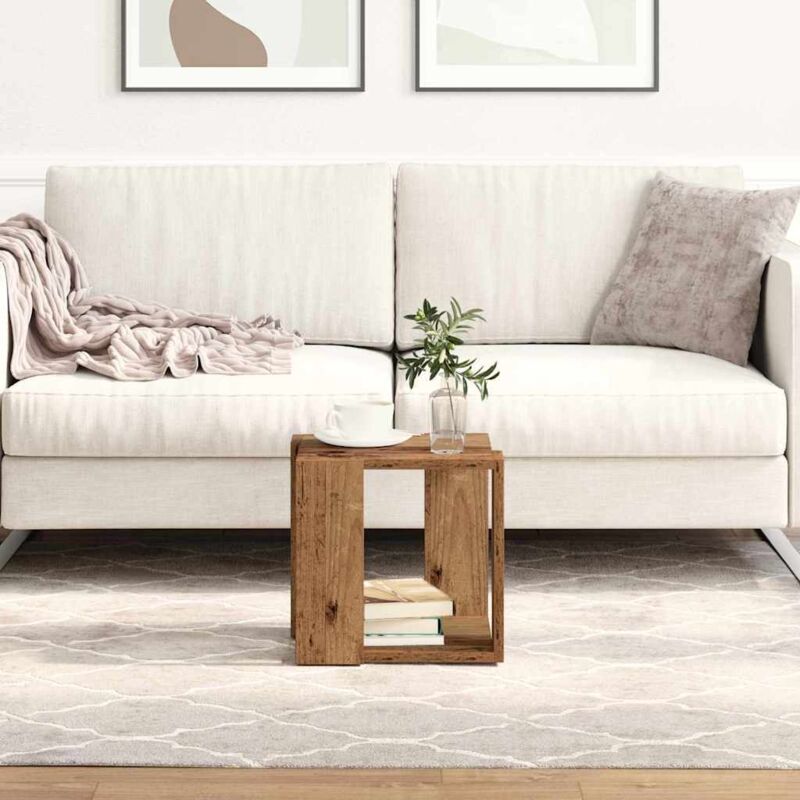 Couchtisch Altholz 32 X 32 X 30 Cm Holzwerkstoff Vidaxl
