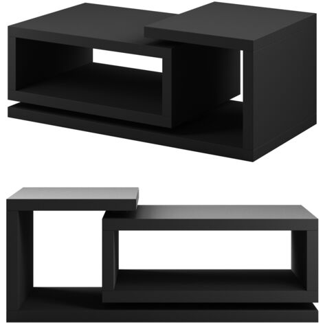 Couchtisch BEXLEY-83 in schwarz matt, B/H/T: ca. 120/40/60 cm