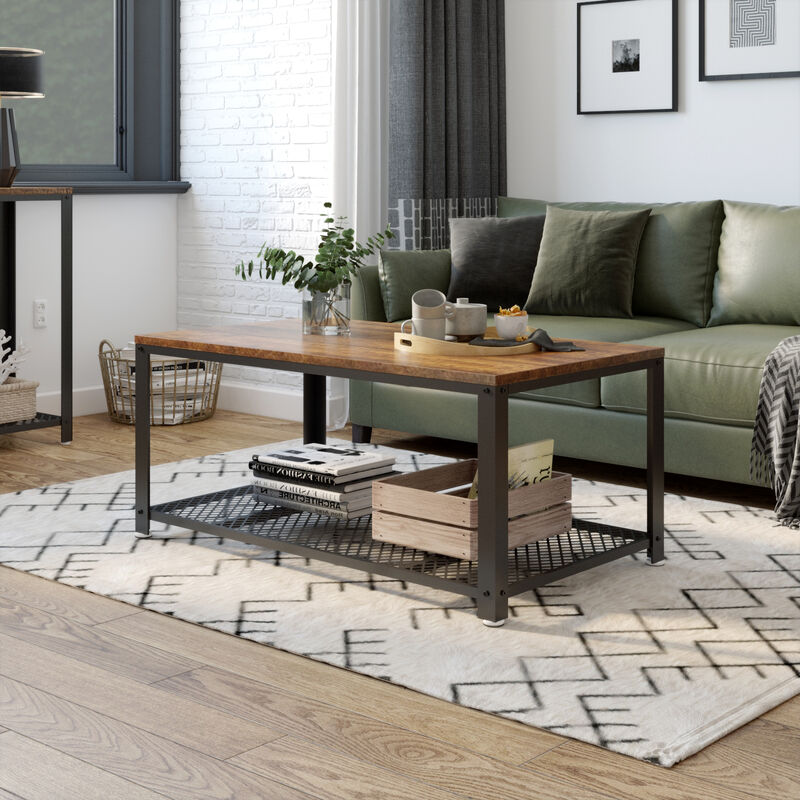 Couchtisch Holz Dunkel 2 Ebenen : Couchtisch Holz Dunkel 2 Ebenen