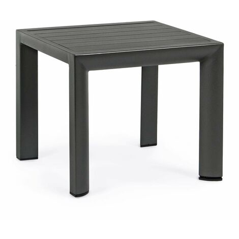 Couchtisch "Cruise" für Außen- und Garten Sonnenliege 40 cm aus Aluminium -Anthrazit
