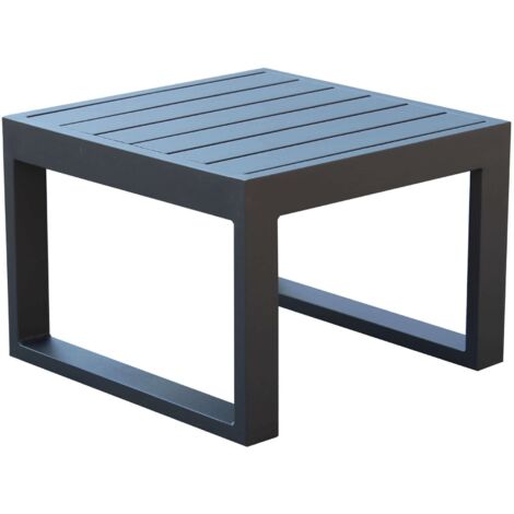 Couchtisch "Cubo" für Außen- und Gartenliege 45 cm aus Aluminium -Anthrazit