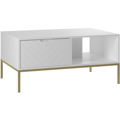 Couchtisch Daria , Weiß, 104cm