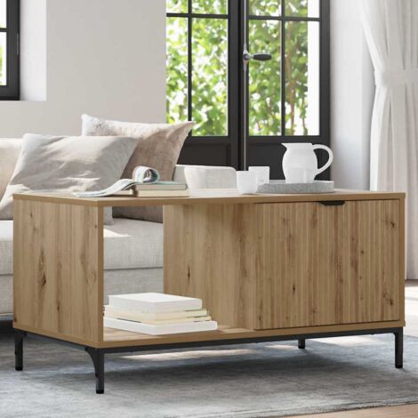 Couchtisch Eiche handwerklich 90 x 49 x 46 cm Holzwerkstoff vidaXL