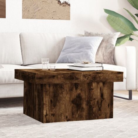 Couchtisch Eiche Rauch 80x55x40 cm Holzwerkstoff