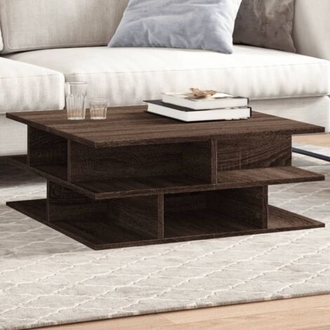 Couchtisch Eichenholz braun 70x70x29 cm aus Spanplatten