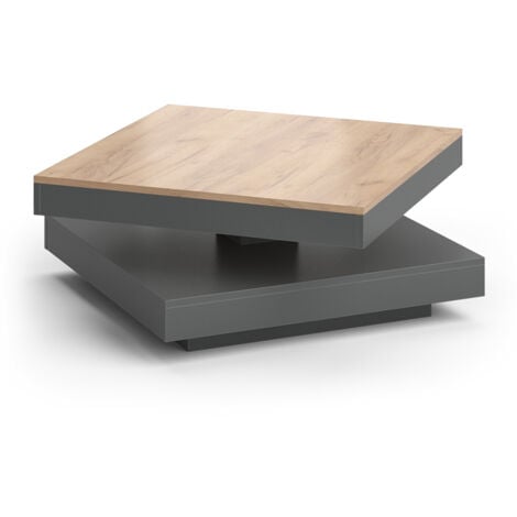 Couchtisch Elias, Anthrazit, 70 x 70 cm, Vicco