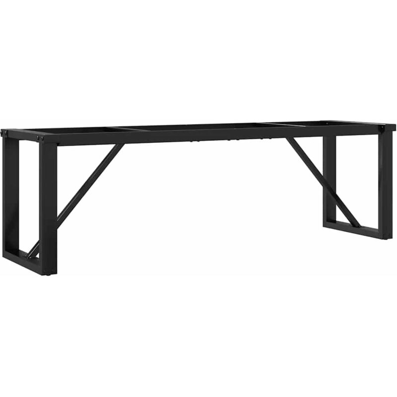 Vidaxl Tischbeine Für Niedrige Tische O-rahmen 140x30x43 Cm Gusseisen