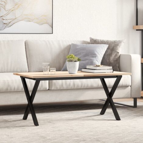 Couchtisch-Gestell in X-Form 70x30x43 cm Stahl vidaXL