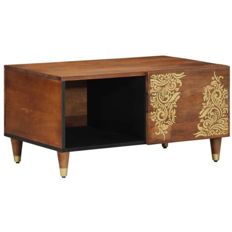 Couchtisch Honigbraun 80 x 50 x 40 cm massives Mangoholz vidaXL