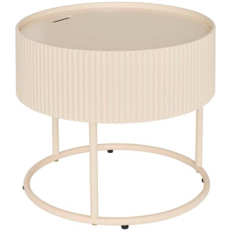 Couchtisch Juna beige 45x45x40,5cm - Atmosphera créateur d'intérieur