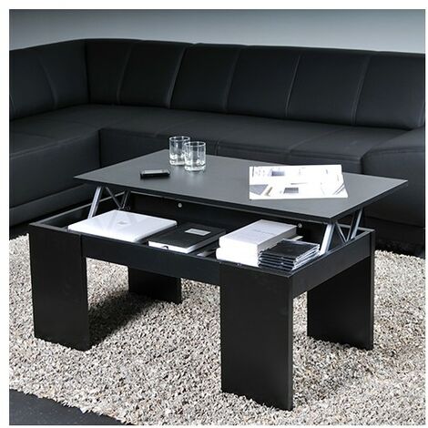 Couchtisch Klapptisch NEWTON 100x50cm / Schwarz/