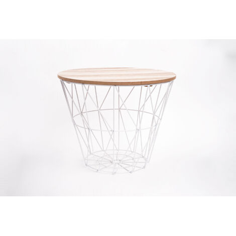 Couchtisch Kumi weiß - D 38 cm