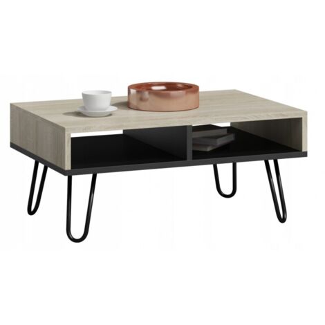 Couchtisch LOFT Dora SONOMA BLACK für das Wohnzimmer oder Büro MK