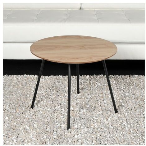 Couchtisch LYRA Durchmesser 55cm / Eiche/