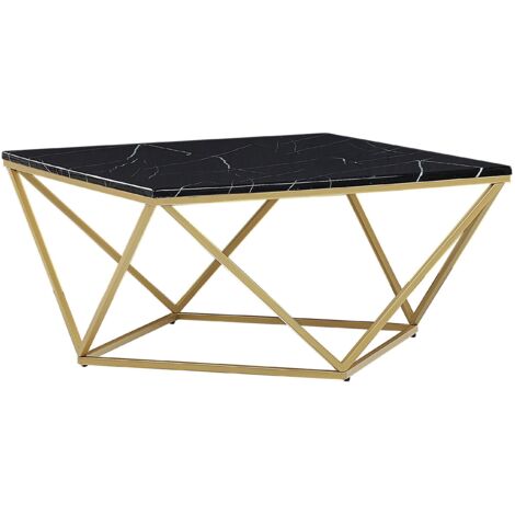 Couchtisch MALIBU Schwarzer Marmor