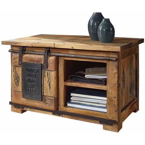 MASSIVART® Couchtisch Mango 76 x 51 cm - EMANUEL - Die Möbelfundgrube