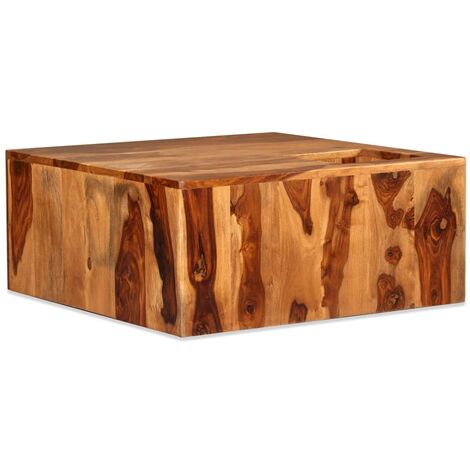 Couchtisch Massivholz 70 x 70 x 30 cm vidaXL - Braun