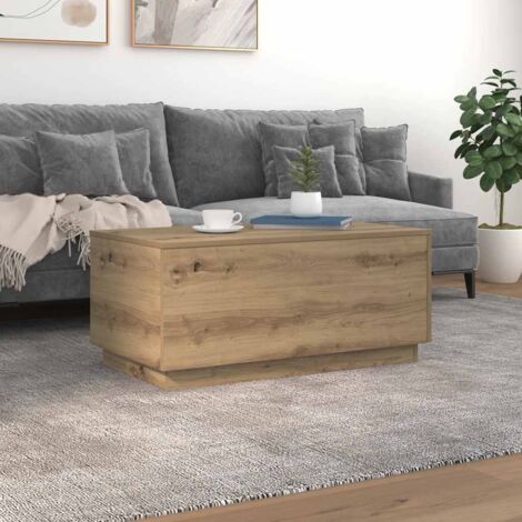Couchtisch mit LED-Leuchten Artisan-Eiche 90x50x40 cm vidaXL