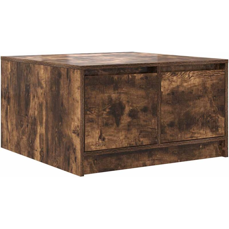 Couchtisch Mit Schubladen Räuchereiche 70, 5x70x40 Cm Vidaxl