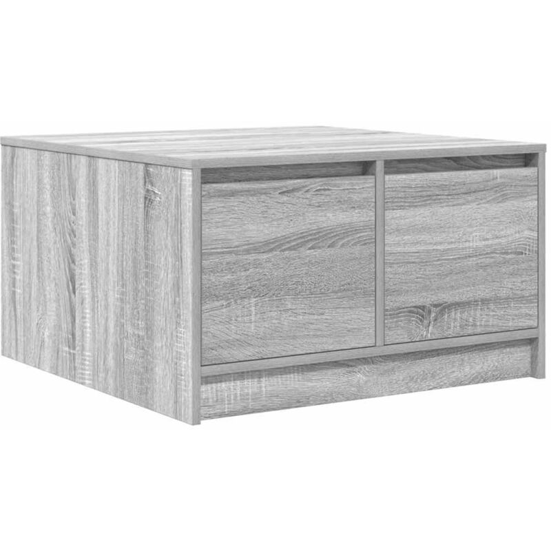 Couchtisch Mit Schubladen Grau Sonoma 70, 5x70x40 Cm Vidaxl