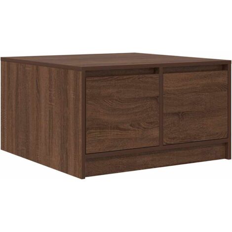 Couchtisch mit Schubladen Braun Eichen-Optik 70,5x70x40 cm vidaXL