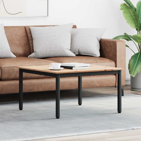 Couchtisch Natur 80 x 80 x 45 cm Massives Kiefernholz vidaXL