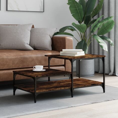 Couchtisch Räuchereiche 100x50,5x45 cm Holzwerkstoff vidaXL