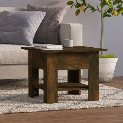 Couchtisch Räuchereiche 55x55x42 cm Holzwerkstoff vidaXL