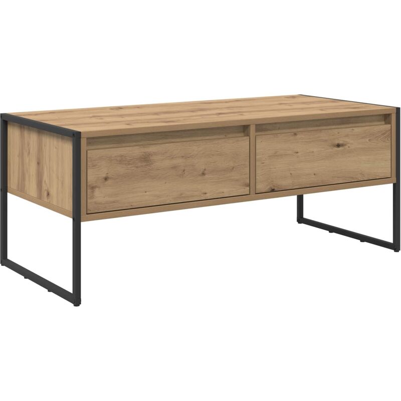 Couchtisch Kunsthandwerk Eiche 100 X 46 X 40 Cm Holzwerkstoff Vidaxl