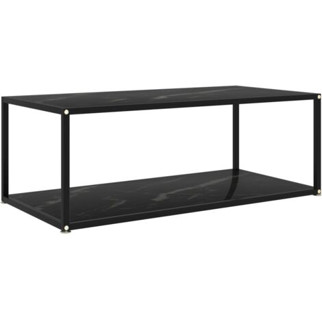 Couchtisch Schwarz 100x50x35 cm Hartglas vidaXL