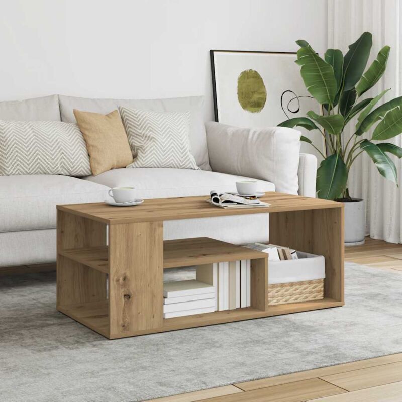 Couchtisch Artisan-eiche 100x50x40 Cm Holzwerkstoff Vidaxl