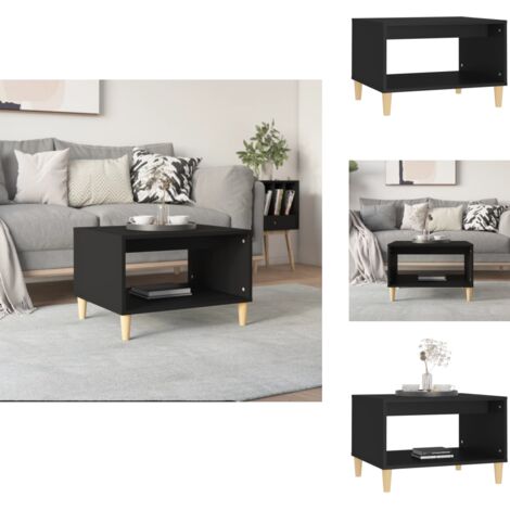 Couchtisch Schwarz 60x50x40 cm Holzwerkstoff - Couchtisch - Wohnzimmertisch - Holzmöbel - Schwarz - Holzwerkstoff