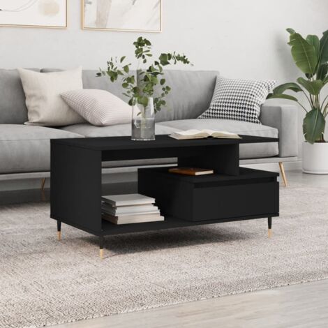 Couchtisch Schwarz 90x49x45 cm Holzwerkstoff vidaXL