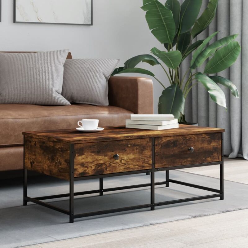 Vidaxl - Couchtisch Räuchereiche 100x51x40 Cm Holzwerkstoff