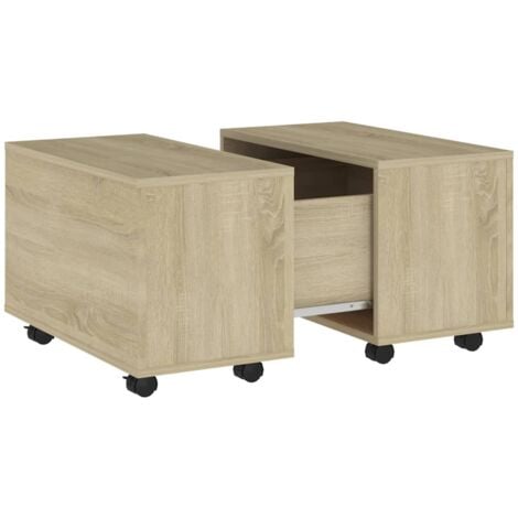 Couchtisch Sonoma-Eiche 60x60x38 cm Holzwerkstoff vidaXL