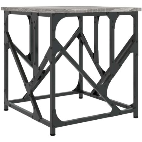 Couchtisch Sonoma Grau 45x45x47,5 cm aus Spanplatte