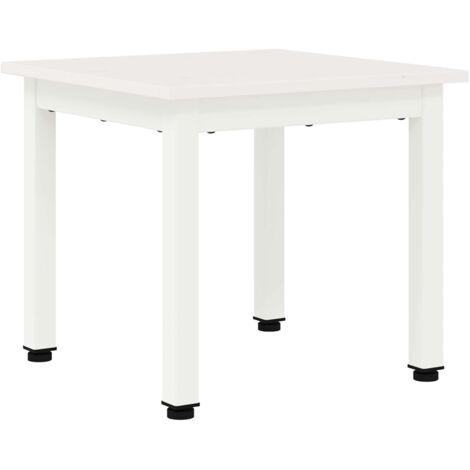 Couchtisch Weiß 40 x 40 x 36 cm Massives Kiefernholz vidaXL