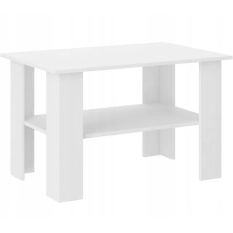 Couchtisch Weiß, 55 x 120 x 60 cm - Modern A-2
