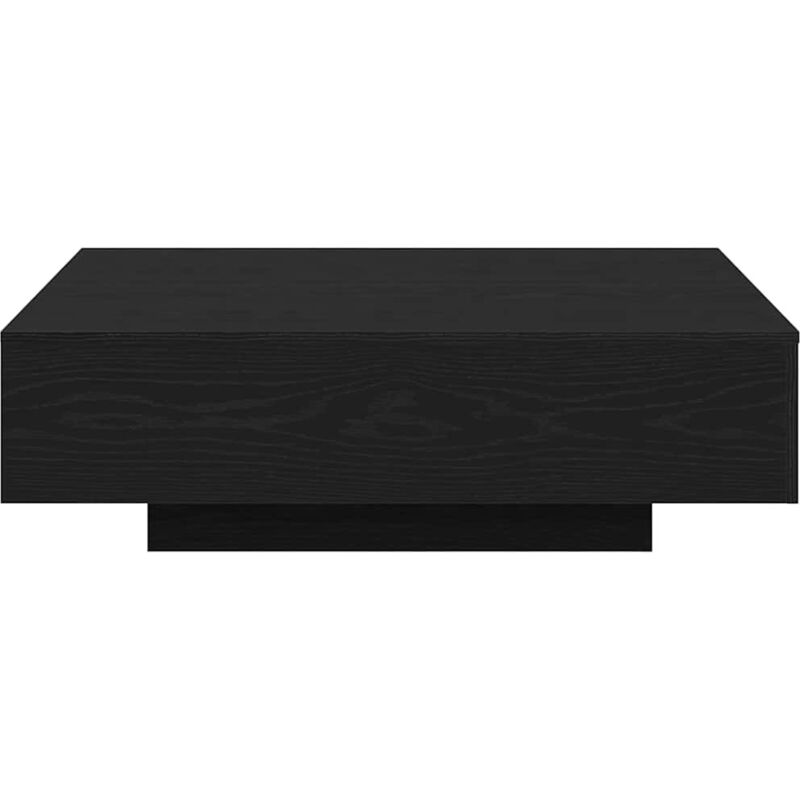 Vidaxl - Couchtisch Aus Schwarzem Eichenholz 100x100x31 Cm, Ingenieurholz