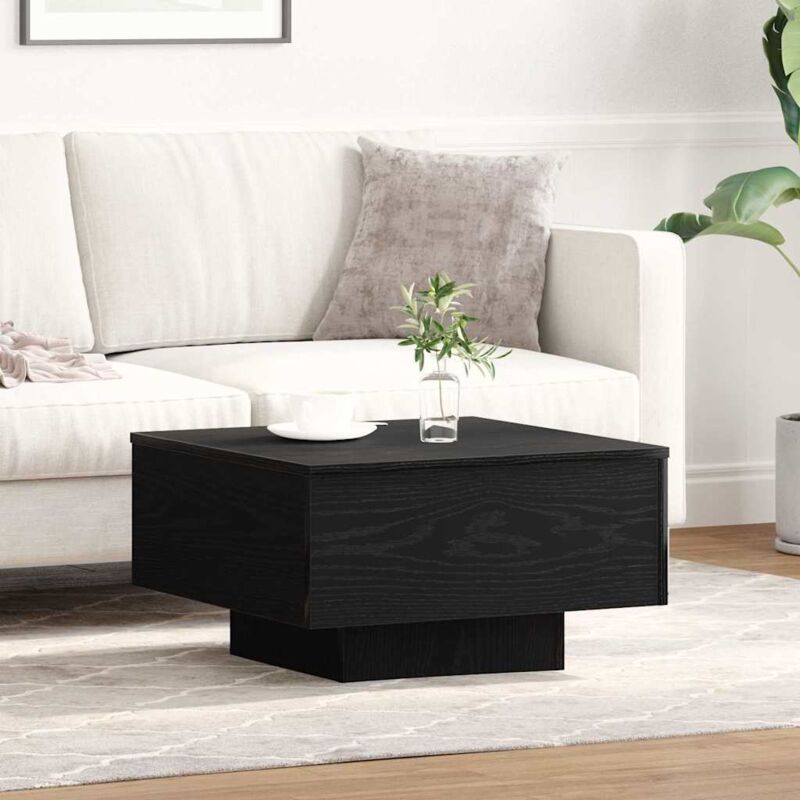 Vidaxl - Couchtisch Schwarze Eiche 55 X 55 X 31 Cm Holzwerkstoff